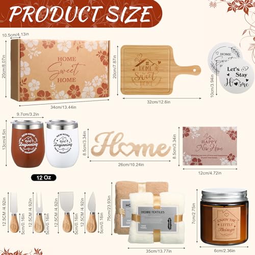 19 Pcs Housewarming Gift for Couple, Rustic Brown New Home Set - Image 3