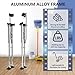 Drywall Stilts, 48''-64'' Adjustable Heights Aluminum Work Stilt, Professional Drywall Stilts for Sheetrock Drop Ceiling Wall Painting and Trimming Tree Branches