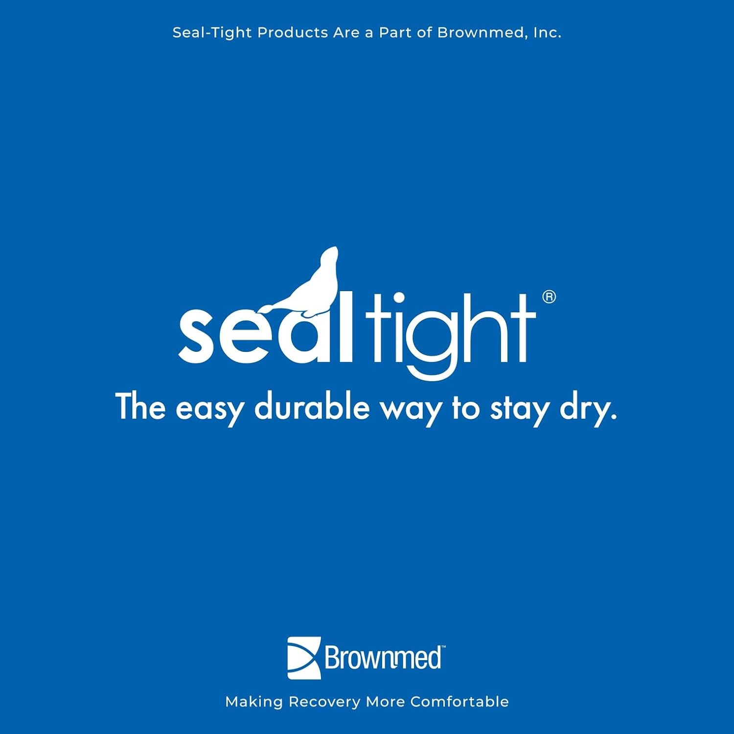 Brownmed Seal-Tight Original Cast & Bandage Protector - Waterproof Adult Leg Cast Cover - Adult Short Wide Leg