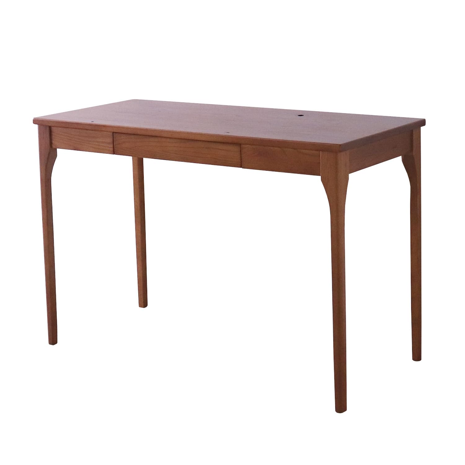 Amazon | 無垢材 デスク 幅110cm 奥行50cm 天然木 レッドオーク