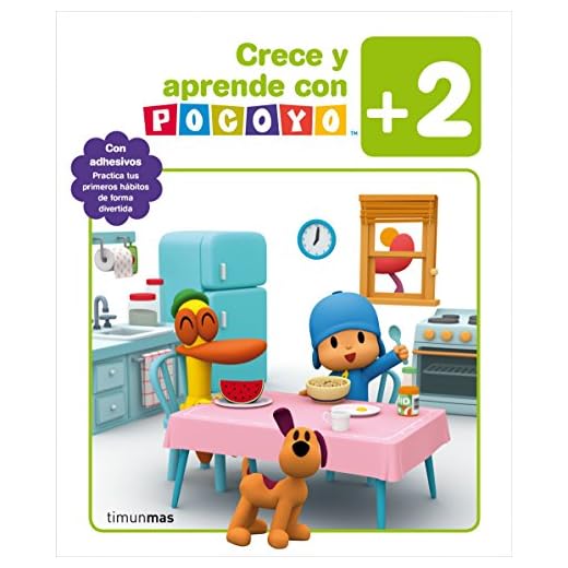 Crece y aprende con Pocoyó +2: Con adhesivos. Practica tus primeros hábitos de forma divertida