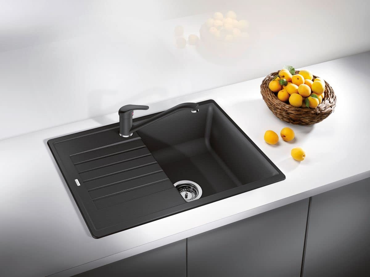 BLANCO DARAS – Mitigeur Haute Pression pour la Cuisine – Modèle Compact d'Entrée de Gamme au Design Classique avec Bec Haut et Long – Blanc – 517724