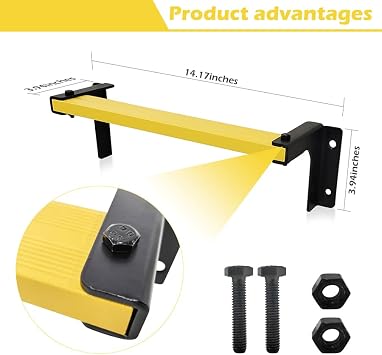 Wall-Mounted Rungs DIY | Set of 20 Fireproof Climbing Rungs | Antislip Standing for Fire Escape | Wall Mounted Ladder Rungs | Extremaly Sturdy Step Ladder | Weather Resistant | Bearing Weight 470 Lbs