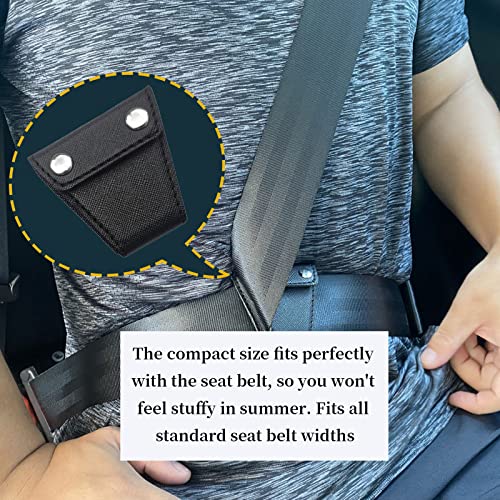 Sicherheitsgurt-Einsteller, 2 Stück Auto Sicherheitsgurt Versteller Sicherheitsgurt Clip,Universeller Komfort Schulter Nacken Schutz Sicherheitsgurt Clips, PU Leder Sicherheitsgurt Positionierer