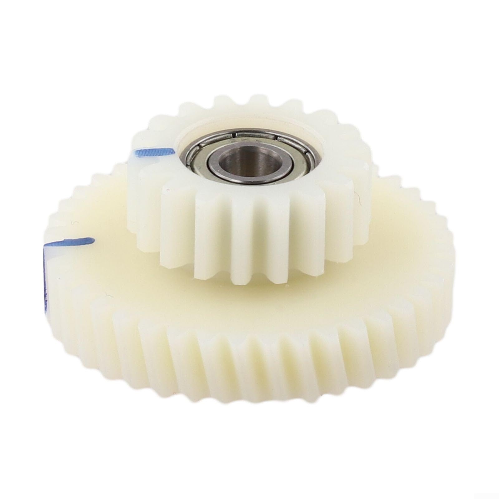 3-teiliges Zahnradset für E-Bike Motor 40T + 18T Zähne Nylon Ersatzgetriebe Weiß Elektrorad Antriebsystem Durchmesser 43mm-25mm 6mm Innenlager