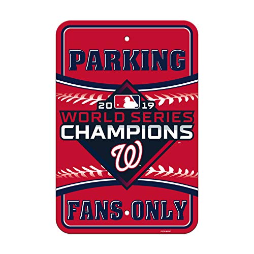 Fremont Die MLB Nationals 2019 World Series Champions Parking Sign, Red