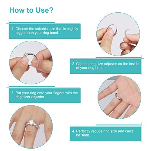 invisible ring size adjuster for loose rings ring adjuster fit any rings assorted sizes of ring sizer
