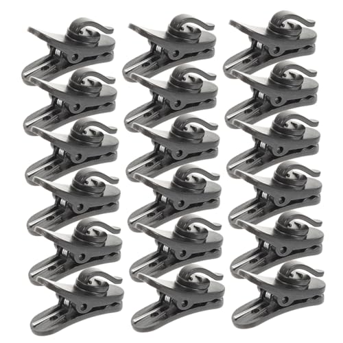 Uonlytech 200pcs Microphone Holder Clips Rotatable Earphone Wire Clips for Cord Management Lightweight Plastic Design for Secure Mic Stability for Headset and Earphone Use