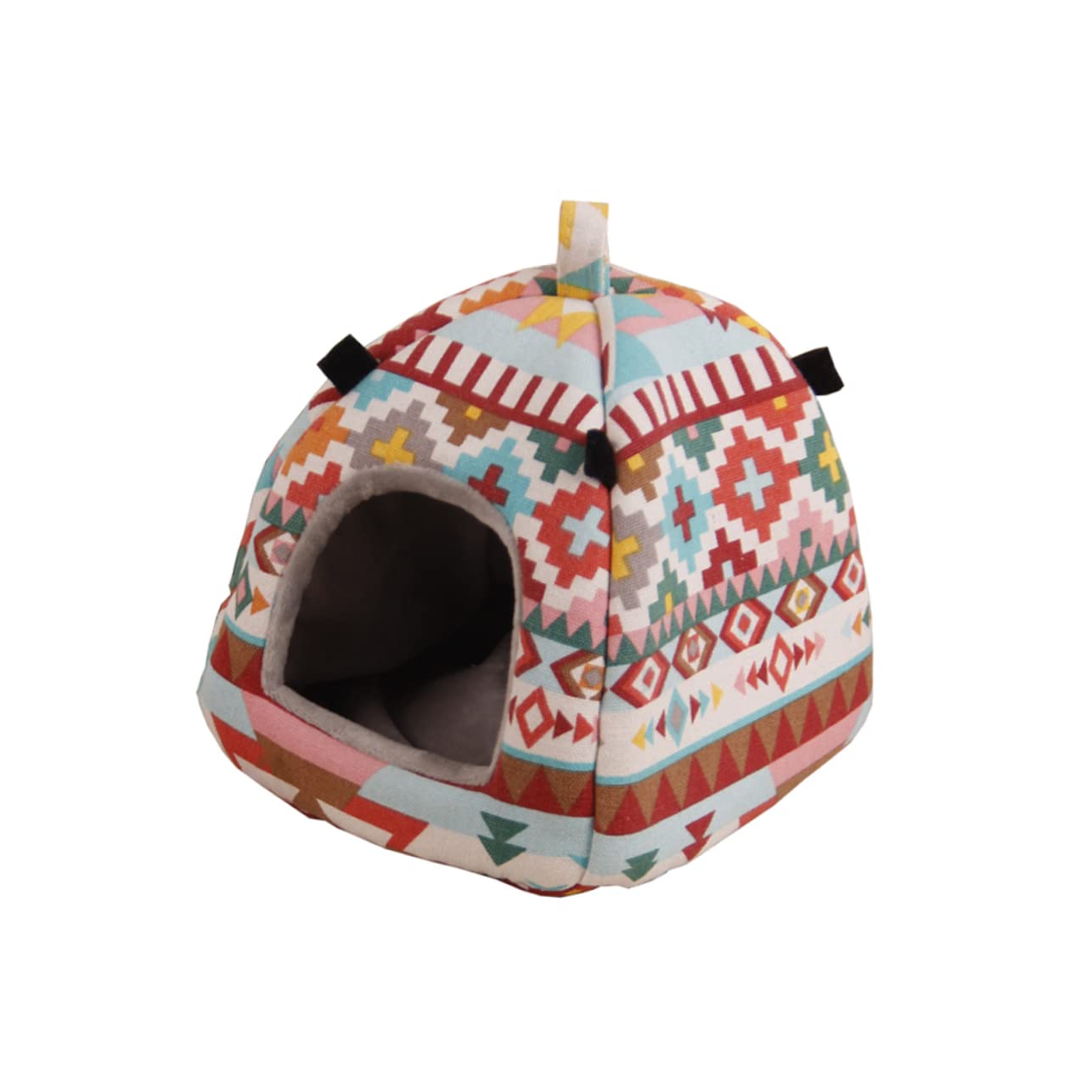 DOITOOL 3stücke Pet Warm House Für Hamster Gemütliche Hängematte Für Winter Großer Farbenfroher Camping-Zelt-Stil Für Kleintiere Wie Meerschweinchen Chinchillas Und Mehr Einfach