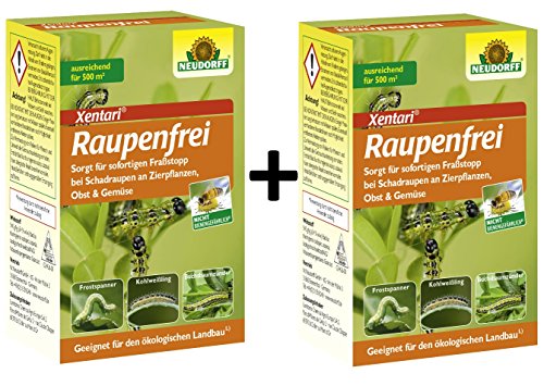 Flora oruga libre xentari contra Boj pyralidae y otros Orugas de las 2 x 25 g