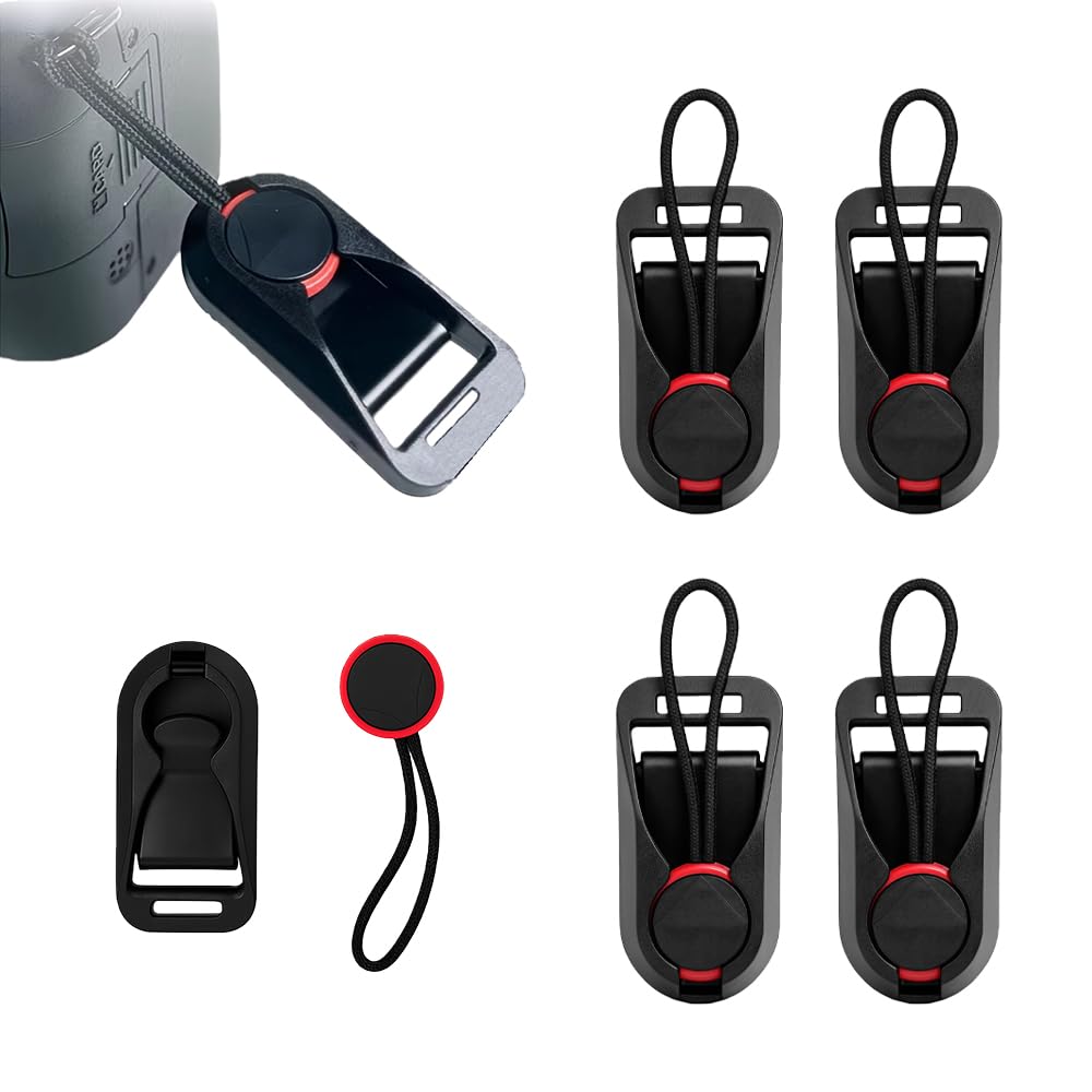 4pcs Camera Quick Release Anchor Links, Camera Strap Clips Combo Buckle for DSLR and Mirrorless Cameras, Secure Attachment for Photography Equipment