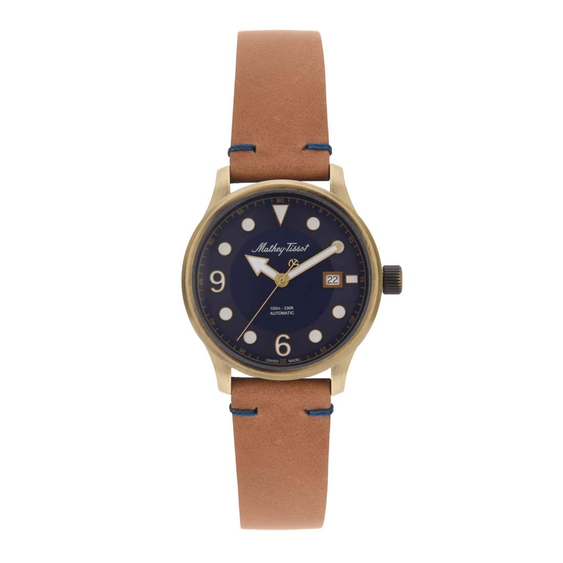 Mathey-Tissot Leather Analog Blue Dial Men Watch-H112Bzbu, Brown Band (B08F8J9GJD) Amazon Price History, Amazon Price Tracker