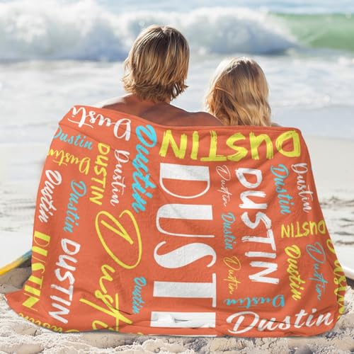 Personalized Blankets for Kids with Names Customized Blankets with Name for Adult Custom Blanket Gift for Birthday Christmas Valentines Day Gift