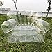 WUJAFCW Sofá Inflable Transparente - Sofá de Aire Sofá de PVC Transparente Blow Up Sofá Puf Sofá Silla Perezosa Tumbona Perfecta for Playa/Oficina/Exterior/Viajes/Camping/Picnic/Piscina