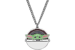Baby Yoda Necklace for Girls - Inspired by The Mandalorian TV Series