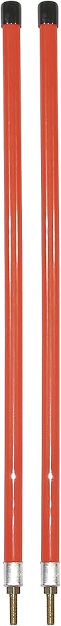Buyers Products 1308111 Fluorescent Nylon Orange Guide Kit, 3/4" X 36", Stud Mount, Aftermarket Snow Plow Blade Marking Guide Kit, Bumper Guides for Pickup Trucks, Bumper Sights and Road Safety