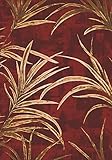 Milliken Pastiche Rain Forest Area Rug Russet/2'8' x3'10/Rectangle/Nylon/Red