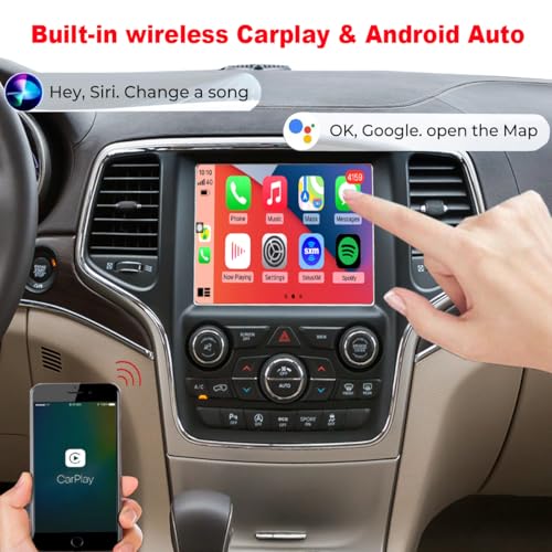 Radio QLED para Jeep y más modelos, compatible CarPlay Android Auto miniatura 4