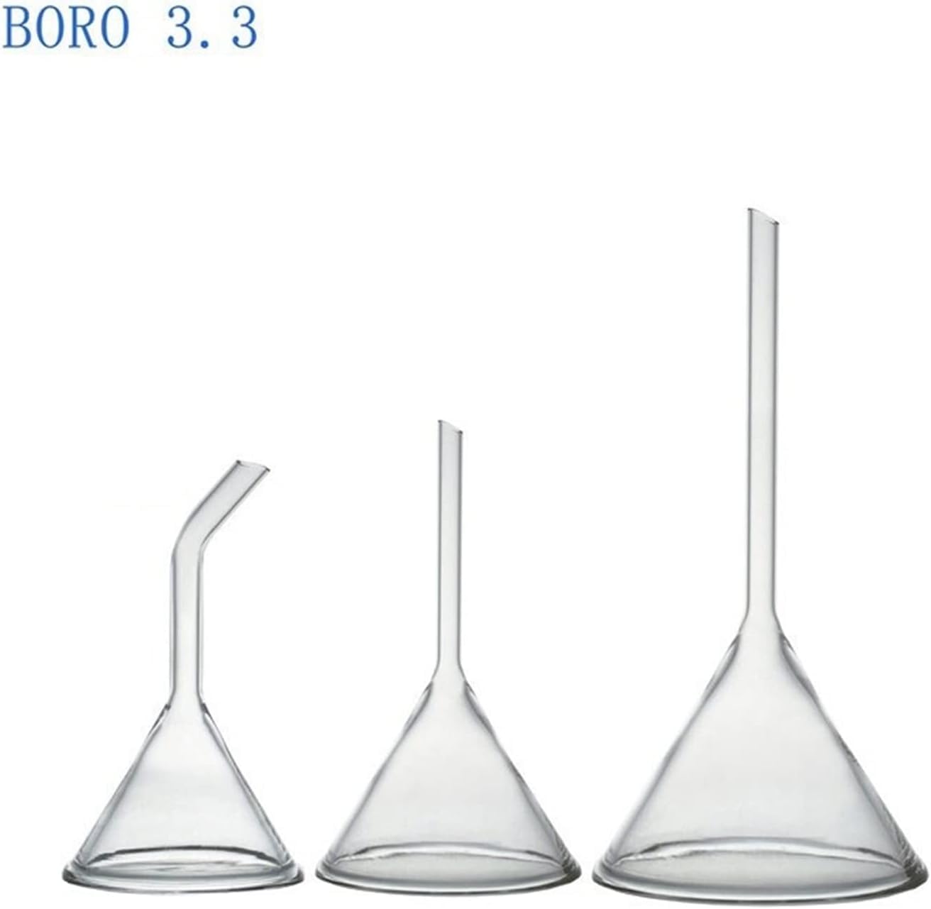 120 mm kurzer Stieltrichter, Glastrichter, Borosilikatglas 3.3, Labortrichter mit Schwerer Wand – 1 Stück