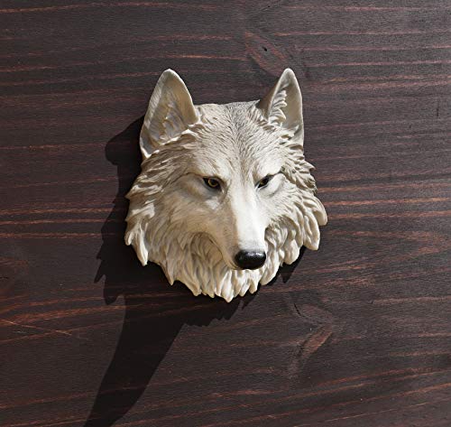 Ebros Grey Wind Direwolf Gray Wolf Mini Wall Decor Timber Wolf Canis Lupus Mini Wall Plaque Bust Sculpture Woodlands Rustic Nature Lovers Decor #TOP5