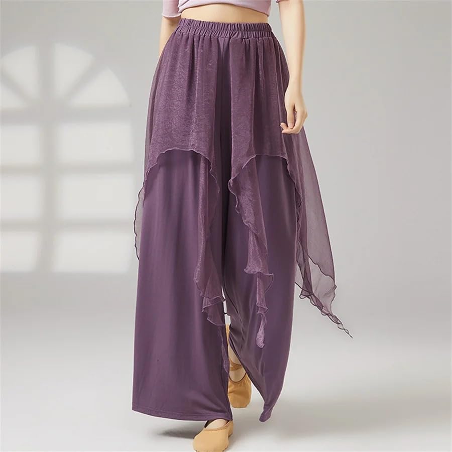 Pantalon de danse moderne pour femmes en polyester fluide - 3