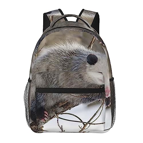 Sac à dos d'école Opossum léger anti-fatigue à fermeture éclair fluide