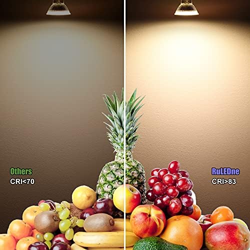 MR16 Led Lamps Warm White 2700K, Mr16 Gu5.3 Led 5W Replacement for 50W 40W 35W Halogen Lamp, 500Lm Led Lamp 120 ° Beam Angle, Ac / Dc 12V, High CRI 83 Ra, No Flickering, Not Dimmable, Pack of 5
