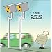 Twizler Funny Card With Speed Camera, Car And Flasher - Blank Card - View #6