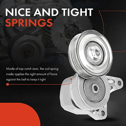 Image of A-Premium Belt Tensioner Assembly with Pulley Compatible with Honda Civic 2006-2011 1.3L, Replace# 31170RMX003
