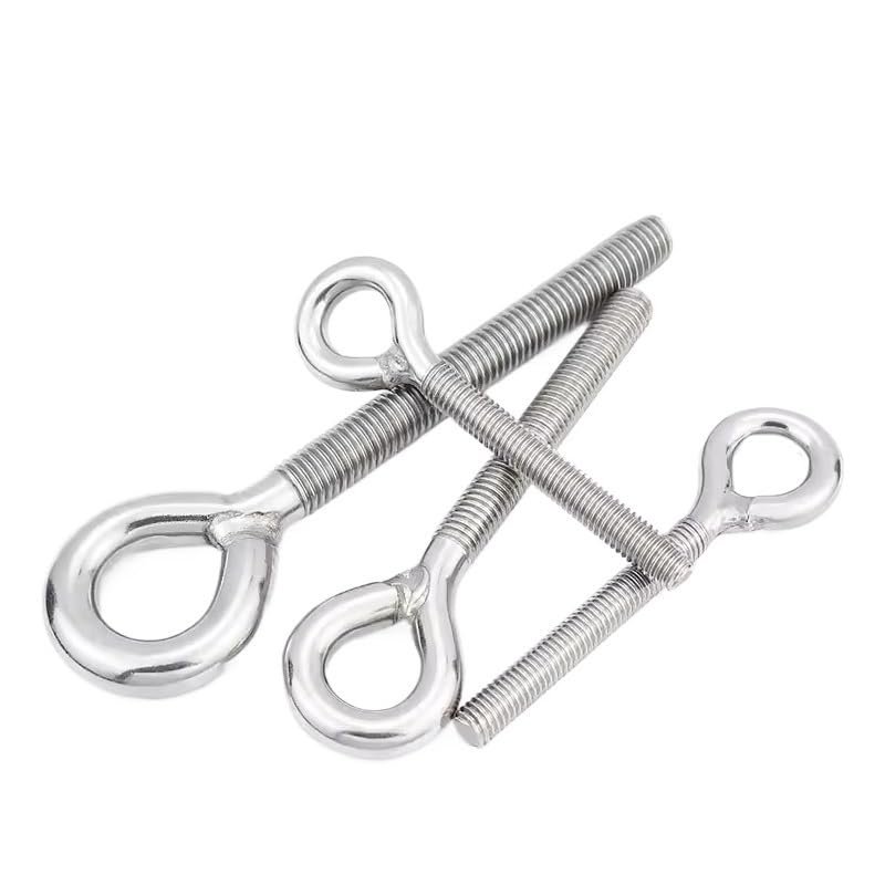 pernos de ojo， Acero inoxidable 304 M4 M5 M6 M8 M10 M12 M14 M16 M18 M20 M22 M24 Cáncamo Cáncamo Cáncamos de elevación Tornillos con cáncamo Cáncamo izquierdo Pernos con cáncamo de acero inoxidable(Lef