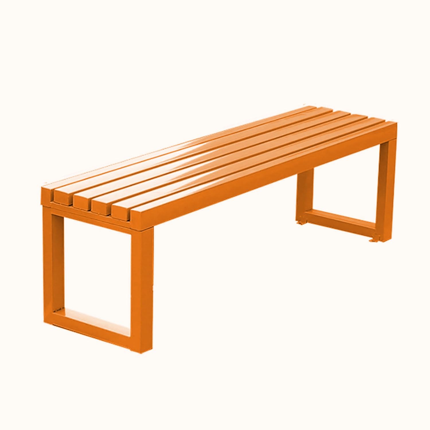 Banc de jardin en métal au design élégant et confort haut de gamme pour cour