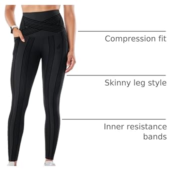 Fanka Powerband Resistance Leggings, Full Length Workout Leggings for Women