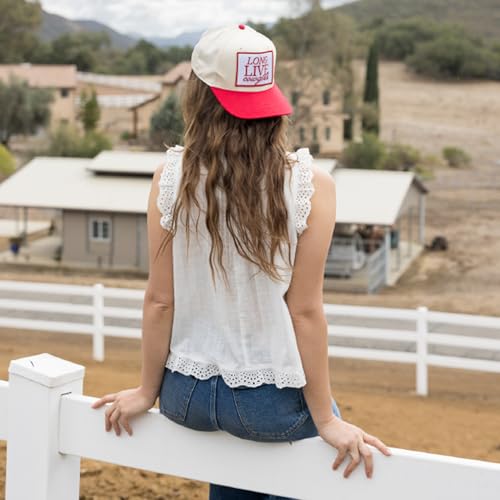 Image of Friday Feelin' Trucker Hat Women Baseball Cap Western Adjustable American Trucker Hats Fitted Mom Cap All Occasion- One Size