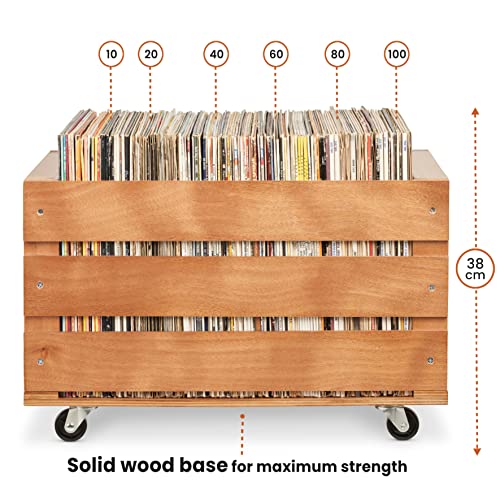 Legend Vinyl Caisse de rangement en bois sur roulettes pour disques vinyles | Rangement idéal pour vinyles | Peut… - Les Beatles, Paul McCartney, John Lennon, RIngo Starr, George Harrison Legend Vinyl Caisse de rangement en bois sur roulettes pour disques vinyles | Rangement idéal pour vinyles | Peut… – Image 5