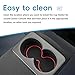 Auovo Cup Holder Inserts Coaster Compatible with Nissan Sentra Accessories 2025 2020 2021 2022 2023 2024 Silicone Cup Mat Pad Car Interior Decoration (4-pcs kit, Red)