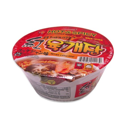 Miniatura 2 de ohsung Hot & Spicy Bol Sopa de fideos con Péptido de soja12pkgs