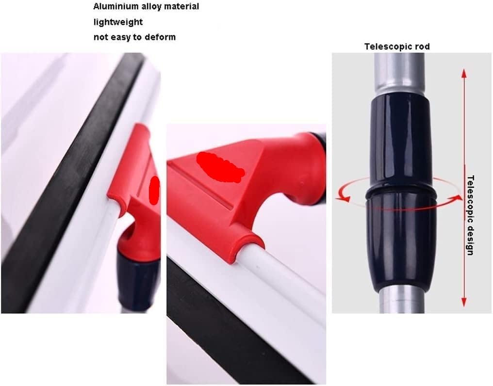 Duschabzieher, Edelstahl-Abzieher, Duschabzieher, Aluminium-Allzweck-Abzieher, verstellbare Länge, aufhängbar, Boden, Küche, Nassraum, Spiegel, Autofenster, Glasreinigungswerkzeug