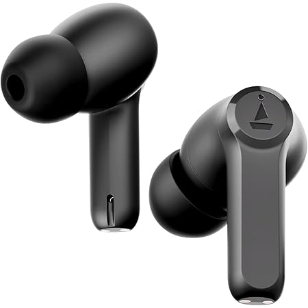 boAt Airdopes 393ANC True Wireless in Ear Earbuds with 32dB Hybrid ANC, Quad Mics with ENx™ Tech, 30 Hours Playback, Beast™ Mode,ASAP™ Charge,Ambient Mode,Bluetooth v5.2 IWP™,IPX5(Rogue Black)