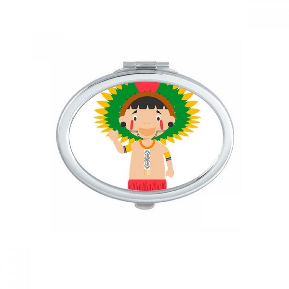 Miroir de poche compact ovale pour corriger son maquillage partout