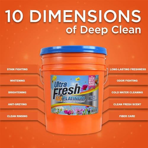 Image of Ultra Fresh 6X Platinum Laundry Detergent with Spring Fresh Fabric Softener