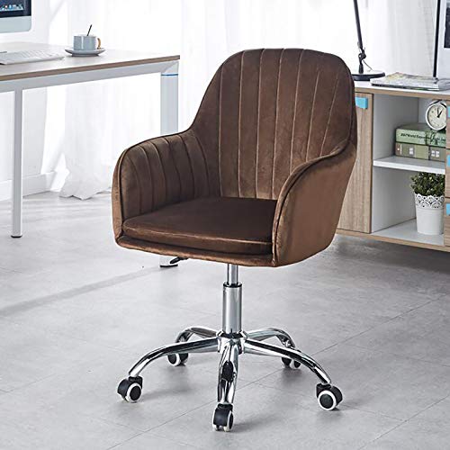 Chaise de bureau en velours YZCIS ergonomique pour soulager le dos au travail