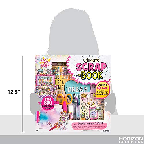 Just My Style 44057G Ultimate Scrapbook, Personalize And Decorate A 40-Page Diy Scrapbook, Great For Travel, Road Trips & On-The-Go, Memory Keeper Scrap Book For Kids & Tween Ages 6 thumb #6