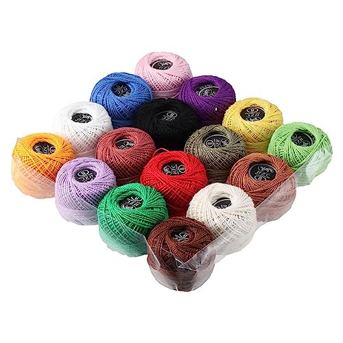 Hilos de algodón multicolor 16 rollos HomeSoGood miniatura 7