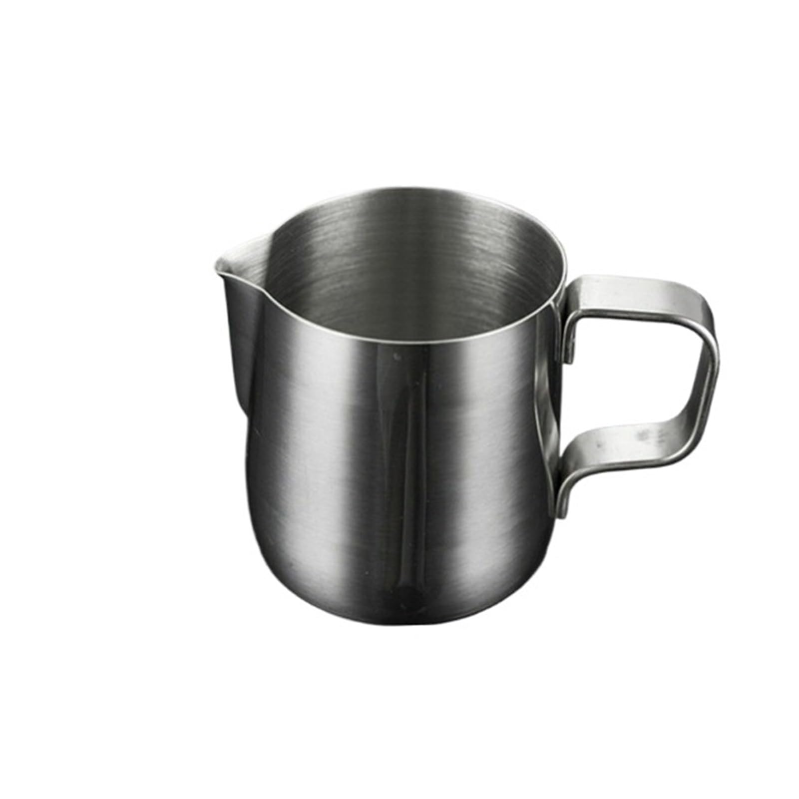 Jarras de leche de acero inoxidable, jarra artesanal for espumar leche, café, Latte, espuma artística, tazón taza, 2 uds. Para café(100ml)