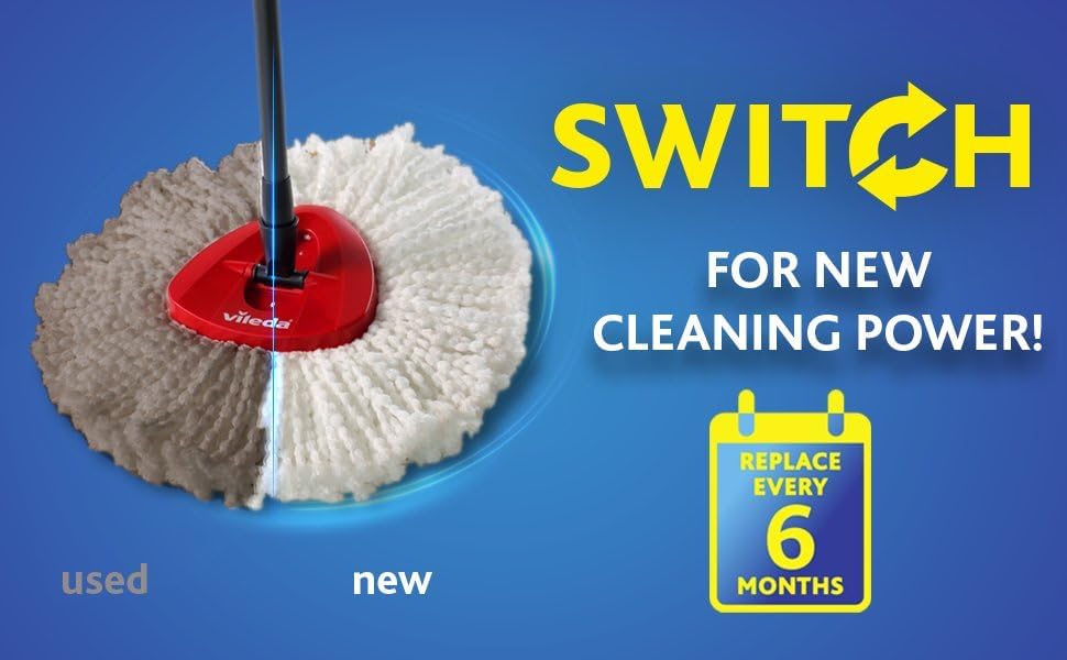 Vileda mop on different floor types