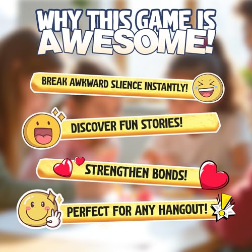 Image of Popcorn Stick Game for Kids, Teens, and Adults, Fun Questions & Conversation Starter Party Games, Fries with Friends (Growing Talks) 120 Double-Sided Ice Breaker Sticks Play for Age 10, 11,12,13