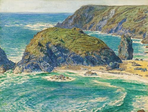 Tableau Toile Affiches d'Art Kynance Cornwall Peinture Décorative