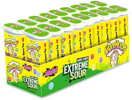 Extreme Sour Hard Candy Minis Assorted Flavors 18 Pack