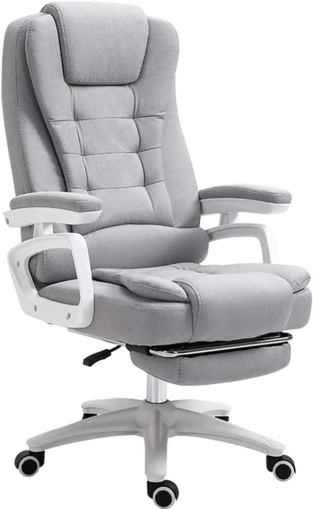 Katzowen Silla de computadora de oficina, silla de escritorio para computadora, silla ejecutiva de tela con reposabrazos, silla de oficina