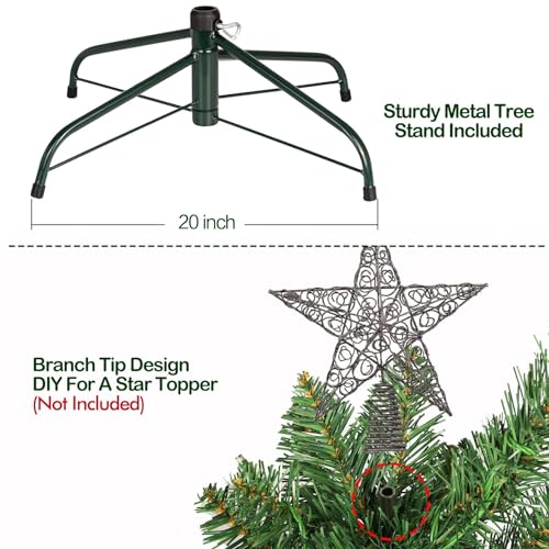 Hykolity 6.5 Ft Prelit Artificial Christmas Tree thumb #6